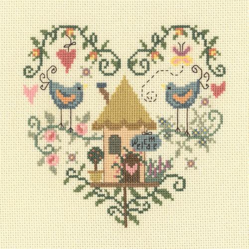 CROSS STITCH LOVE HEART AND HOME (GBCS01)