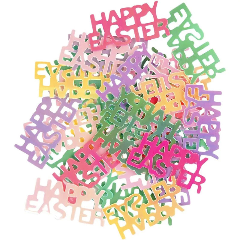 HAPPY EASTER PUNCHED OUT SEQUINS 10GX10PKS