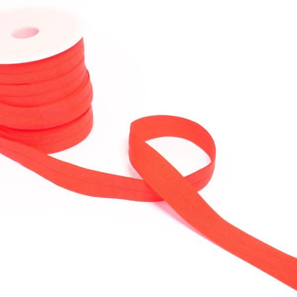 20MM FOLD OVER ELASTIC 20M RED