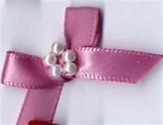 BOWS WITH PEARLS 168 Dusky Pink