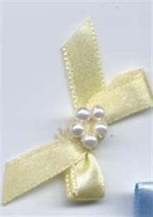 BOWS WITH PEARLS 617 Lemon