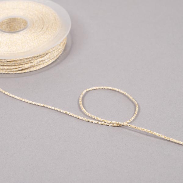 1MM METALISED CORD  - 50M 115 Gold