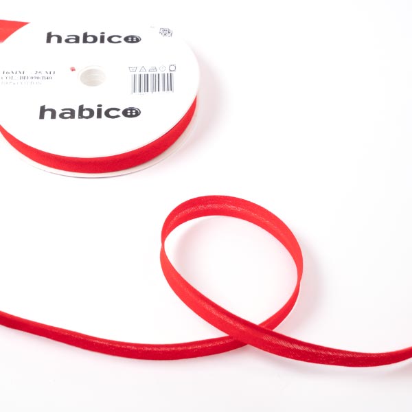 16MM 100% COTTON BIAS 25M B40 Red