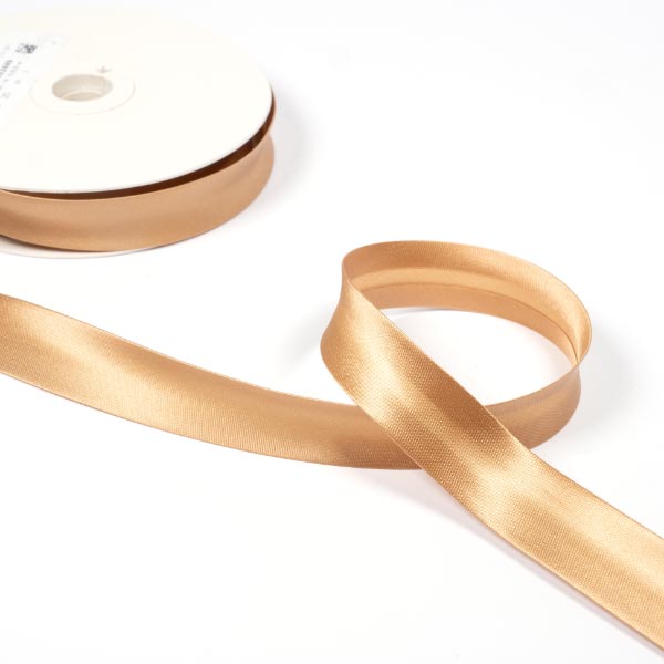 20MM SATIN BIAS BINDING 20M REEL 2006 Gold