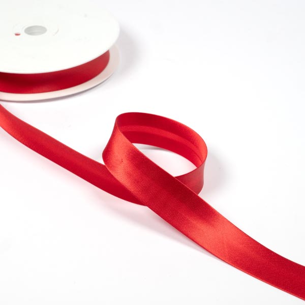 20MM SATIN BIAS BINDING 20M REEL 2020 Red