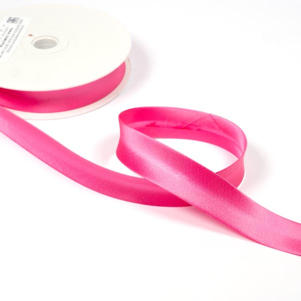 20MM SATIN BIAS BINDING 20M REEL 2026 Rose