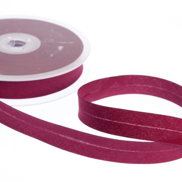 18MM CENTRE FOLD POLYCOTTON BIAS 25M 1108 Wine