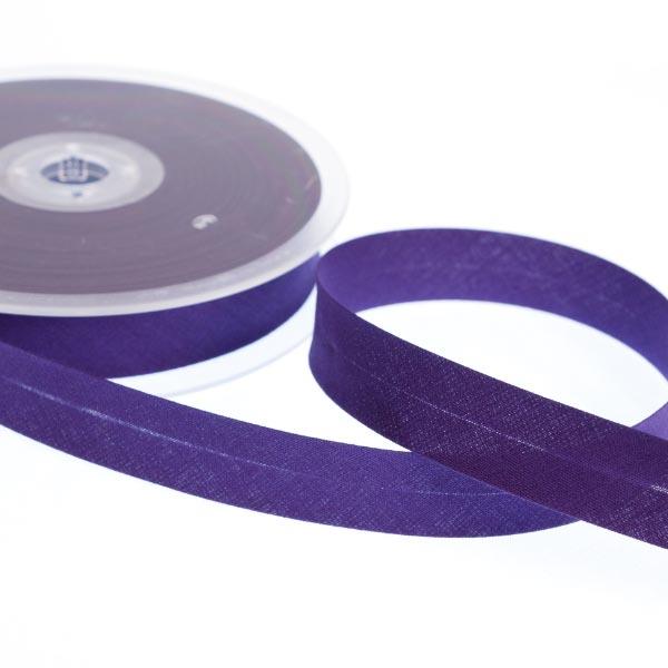 18MM CENTRE FOLD POLYCOTTON BIAS 25M 1174 Purple