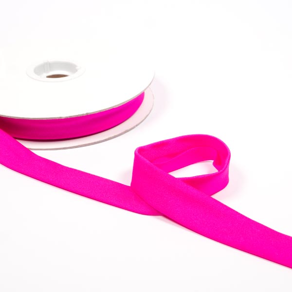 20mm Stretch Lycra Bias reel of 15mts 2665 Flo Pink