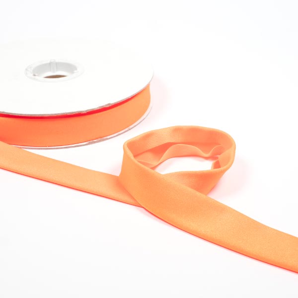 20mm Stretch Lycra Bias reel of 15mts 2666 Flo Orange