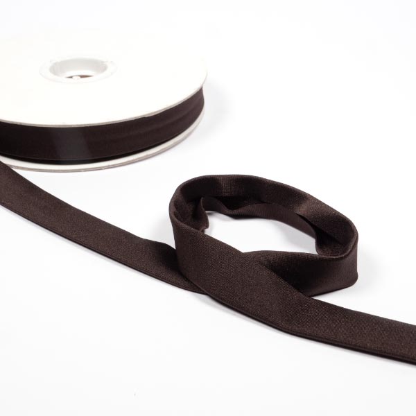 20mm Stretch Lycra Bias reel of 15mts 6697 Chocolate