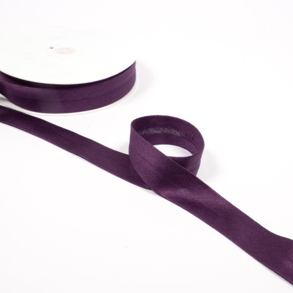 20mm Cotton Jersey Bias reel of 20mts 2736S Purple