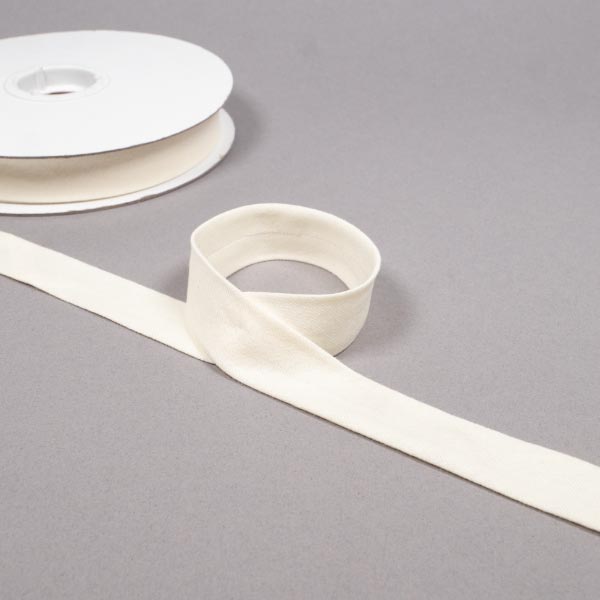 20mm Cotton Jersey Bias reel of 20mts 2776C Ivory