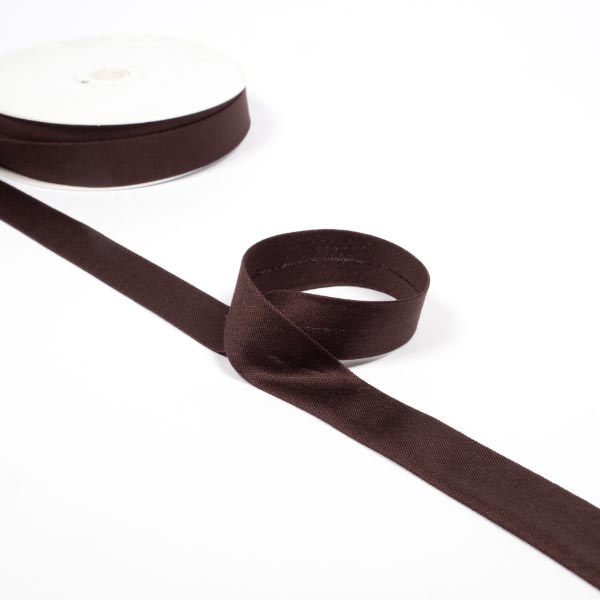 20mm Cotton Jersey Bias reel of 20mts 2798S Chocolate