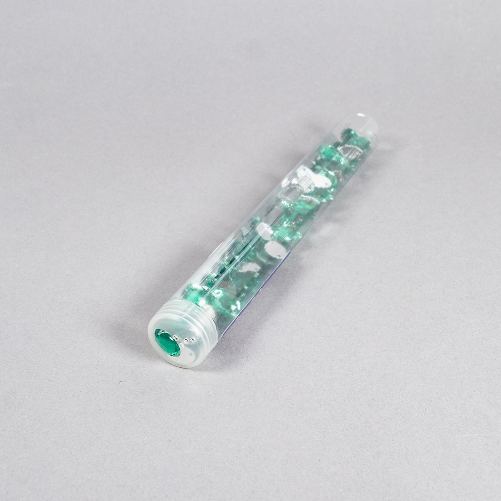 OVAL JEWEL 10X14MM GREEN 100PK