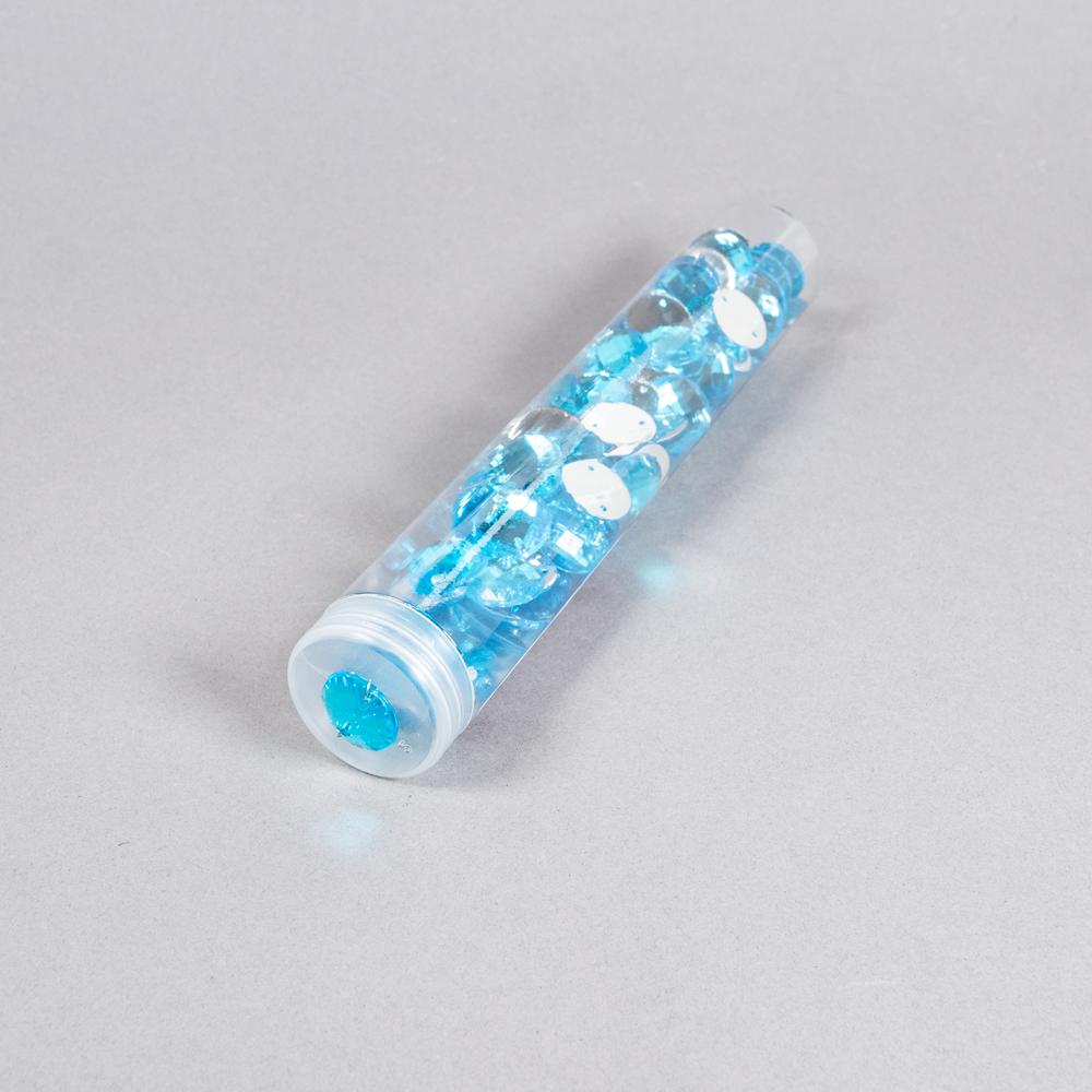 ROUND JEWEL 16MM TURQ 100PK