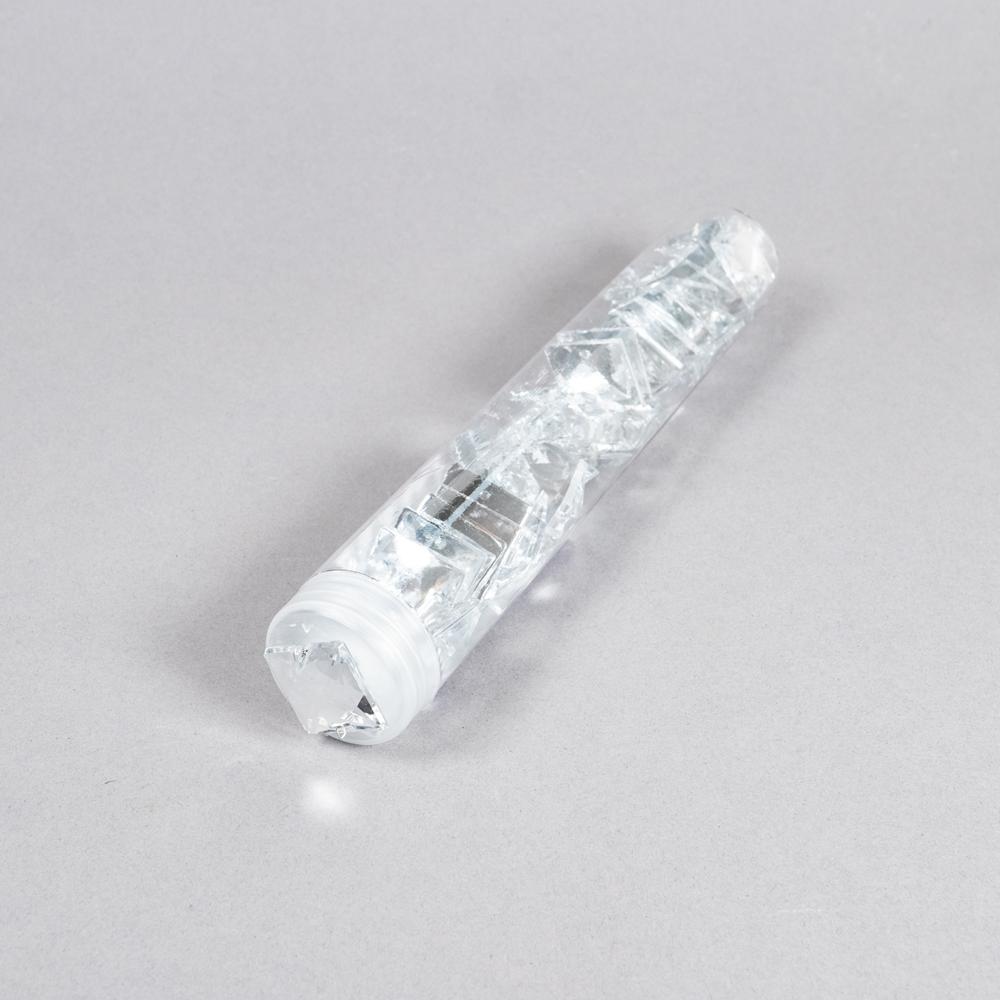 SQUARE JEWEL 20MM CLEAR 50PK