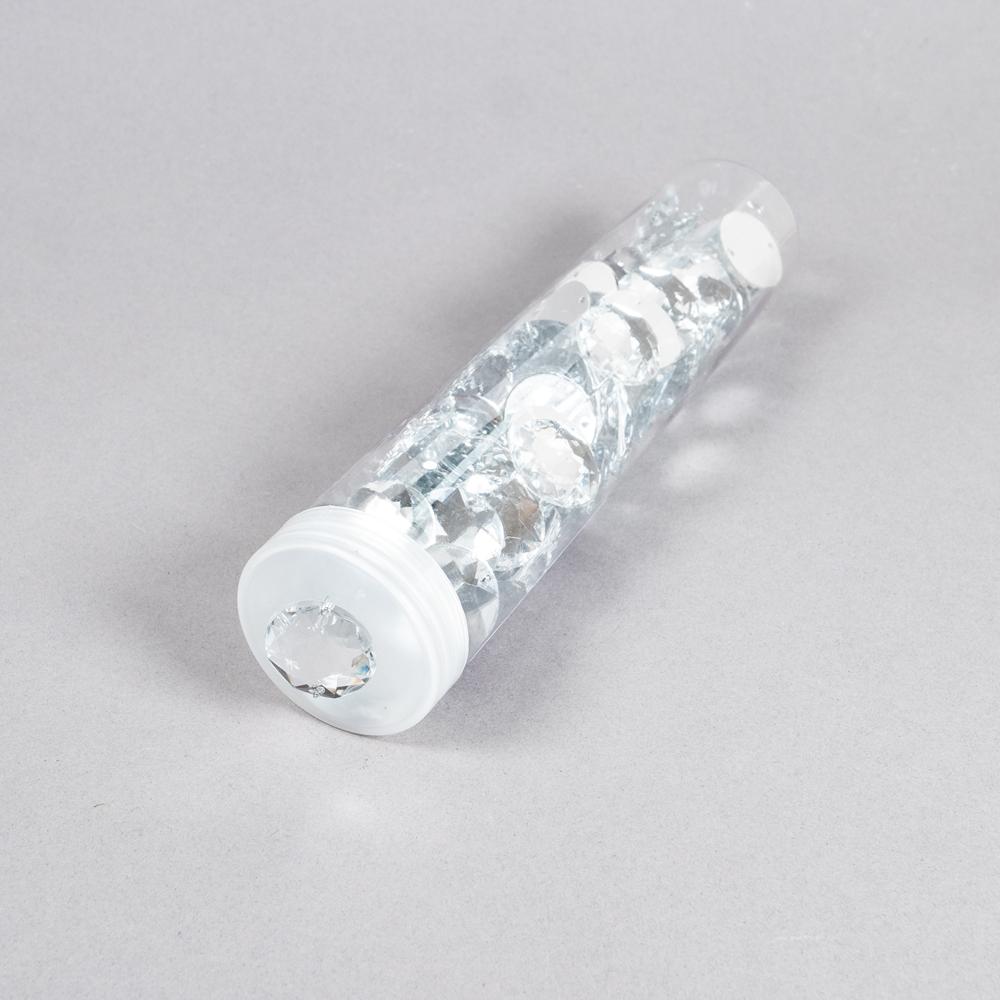 LARGE ROUND JEWEL 22MM CLEAR 100PK