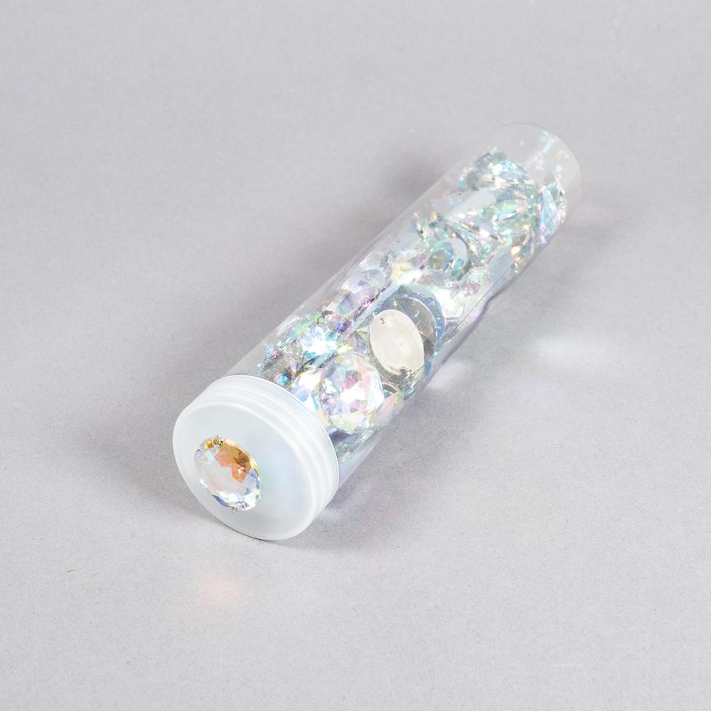 LARGE ROUND JEWEL 22MM IRID 100PK