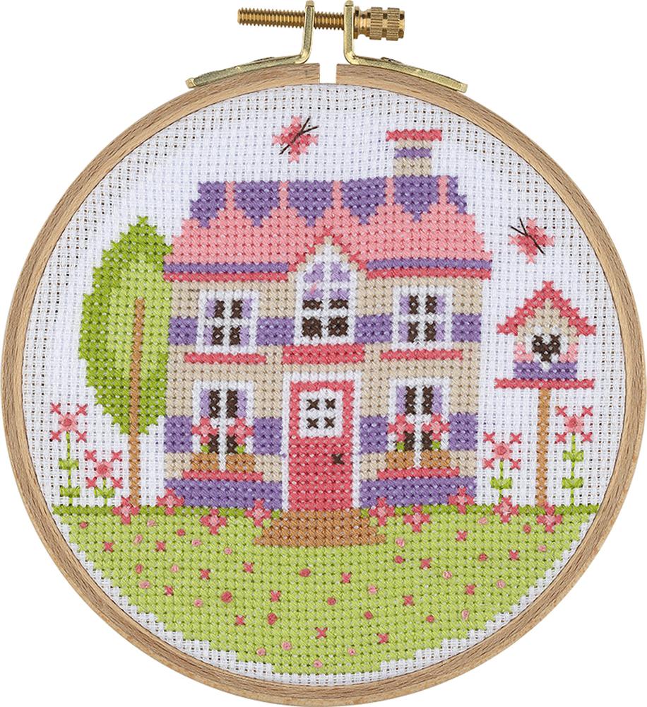 HOOP CROSS STITCH WELCOME HOME (ACS08)