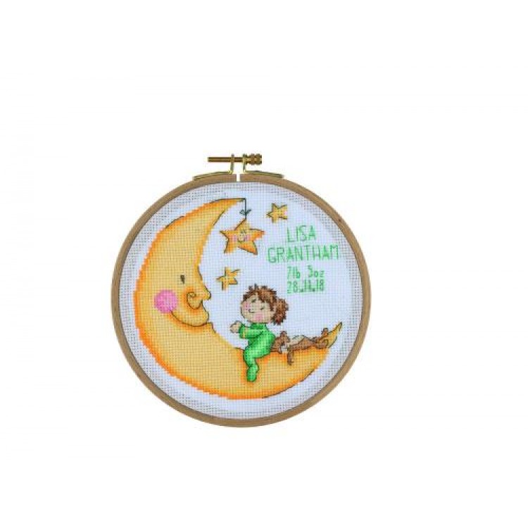 HOOP CROSS STITCH GOODNIGHT MOON (BCS04)