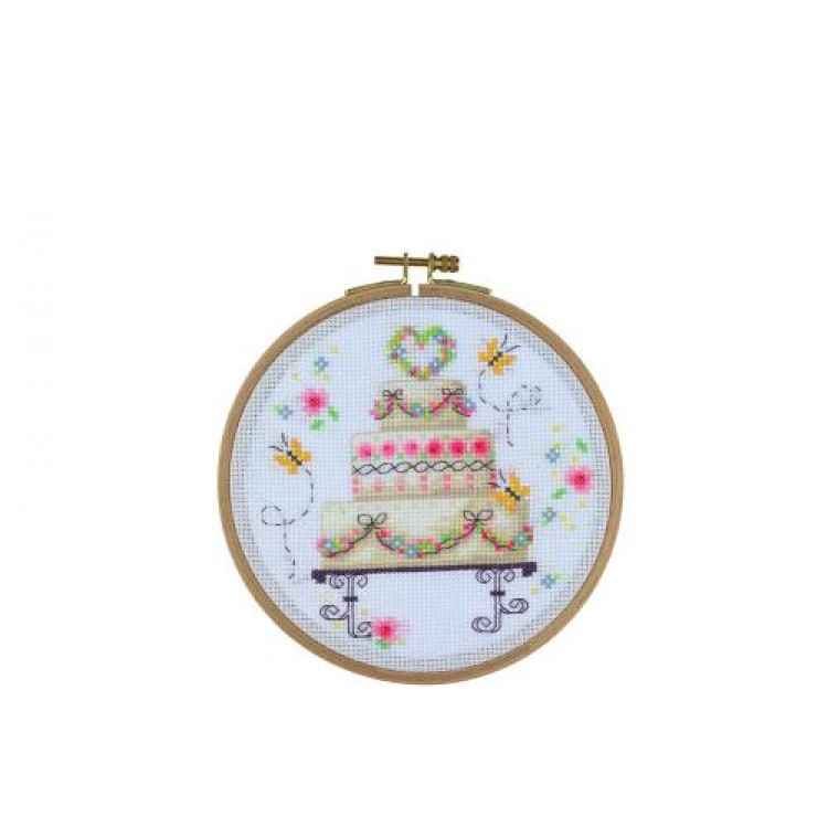 HOOP CROSS STITCH  WEDDING (BCS09)