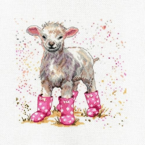 CROSS STITCH LOTTIE THE LAMB(BMCS08)