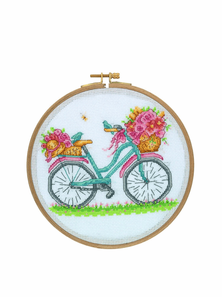 HOOP CROSS STITCH BIRDS, BLOOMS & (CCS01)