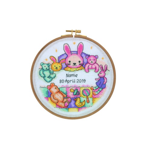 HOOP CROSS STITCH PATCHWORK BUNNY (CCS03)