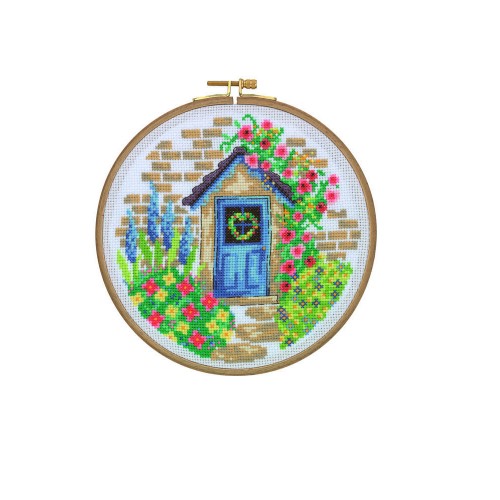 HOOP CROSS STITCH SUMMER COTTAGE (CCS09)