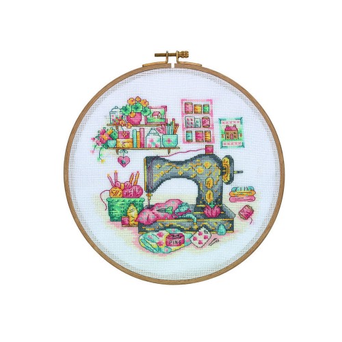 HOOP CROSS STITCH THE SEWING BOX (DCS01)