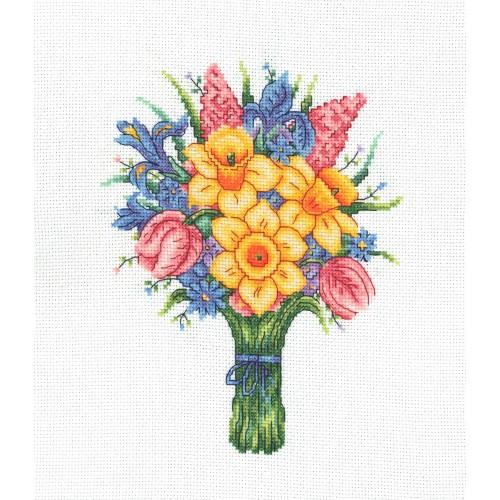 CROSS STITCH SPRING BOUQUET (SBCS01)