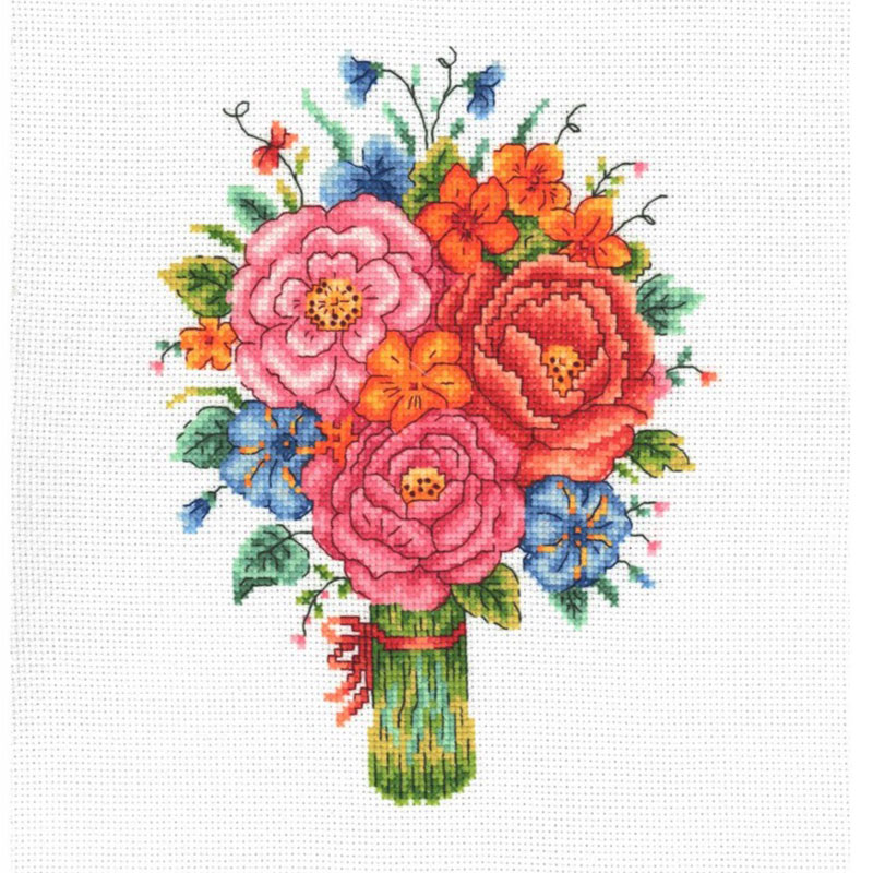 CROSS STITCH SUMMER BOUQUET (SBCS03)