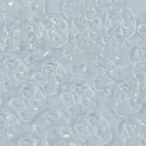 S SQUARE 4 HOLE 11MM TRANSPARENT (30) 110004