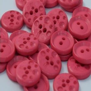 S ROUND RAISED EDGE 15MM PINK (50) 110043