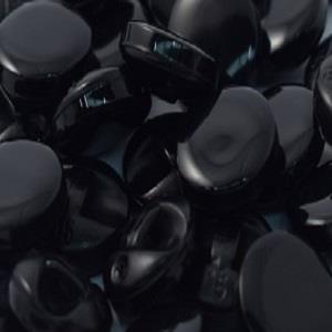 S ROUND PLAIN 10MM BLACK (40) 150148