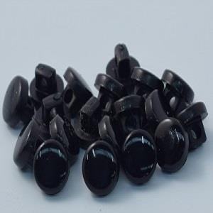 S ROUND DOLL 7MM BLACK (20) 150360