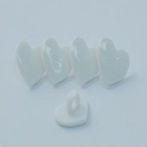 S HEART 13MM WHITE (30) 170135