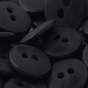 S ROUND 2 HOLE 13MM BLACK (40) 170395