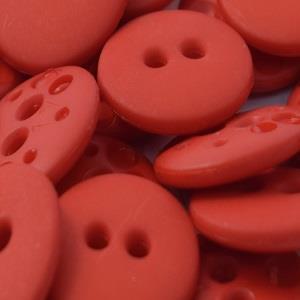 S ROUND 2 HOLE 13MM RED (40) 170397