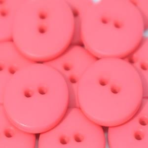 ROUND 2 HOLE 15MM PINK (24) 189019