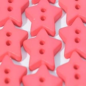 S STAR Q&P 2 HOLE 15MM PINK (24) 189044