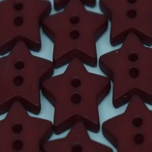 S STAR Q&P 2 HOLE 15MM WINE RED (24) 189047