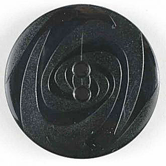 S ROUND FANCY 2 HOLE 14MM BLACK (30) 190827