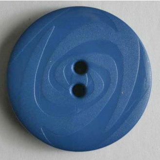 S ROUND FANCY 2 HOLE 14MM BLUE (30) 190830