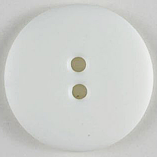 S ROUND PLAIN 2 HOLE 18MM WHITE (30) 191011