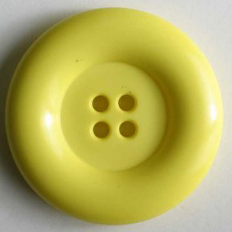 S ROUND RAISED EDGE 4 HOLE 18MM YEL (30) 191046