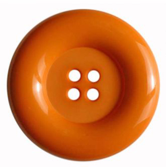 S ROUND RAISED EDGE 4 HOLE 18MM ORG (30) 191047