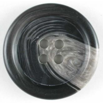 ROUND SUIT 4 HOLE 15MM BLACK (30) 200240