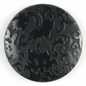 S ROUND FANCY DESIGN 14MM BLACK (30) 200985